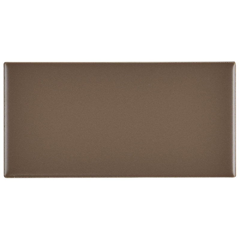 Guilford 3" x 6" Ceramic Subway Tile in Matte Artisan Brown