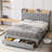 Upholstered Bed Frame With Storage Headboard And Charging Station-1564213631-1564213624
