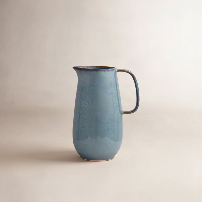 Mesa Ceramics Stoneware Pitcher, Blue