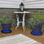 Round Glazed Ceramic Flower Pot Saucer Set of 2 - Fits 12" Planters - Blue-897659737-897659748