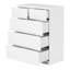 Tricia 81cm W 5 - Drawer Chest of Drawers-1121628641