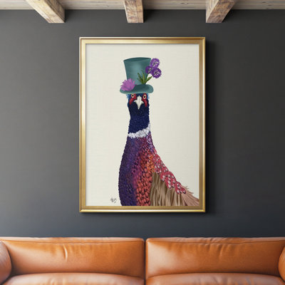 " Pheasant In Blue Hat "