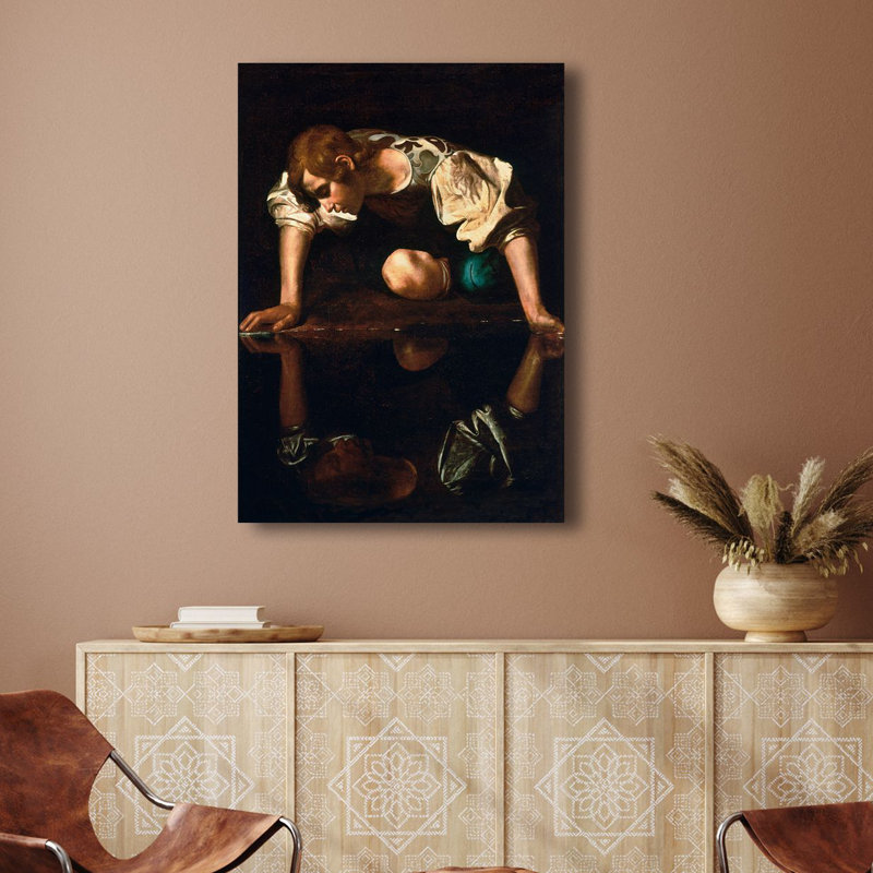 Narcissus by Caravaggio - Wrapped Canvas Print, 80cm H x 60cm W x 4cm D