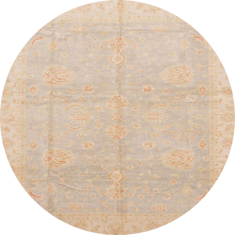 Abstract Indoor Rug, Round 6'