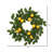 24" Artificial Green and Yellow Salal Leaf Lemon Wreath