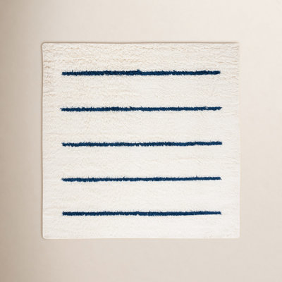 Mayer Handmade Wool Ivory/Navy Rug