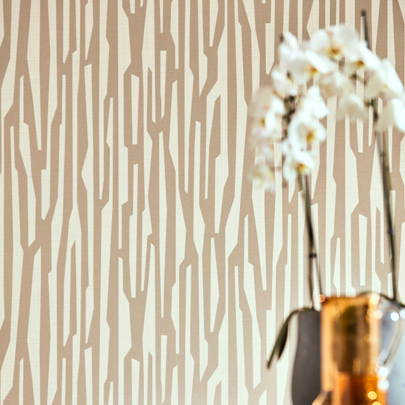 Zendo Wallpaper, Graphite