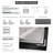 Extra Large Wall Art Fabric Print - Black Gray Orange Expressive Abstract Design for Living Room or Bedroom - "Frame Assembly Required (Unfinished Frame)"-135869373