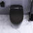 Black Smart Toilet With Side Control Knob