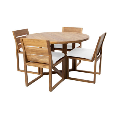 Venice 5 - Piece Solid Wood Dining Set