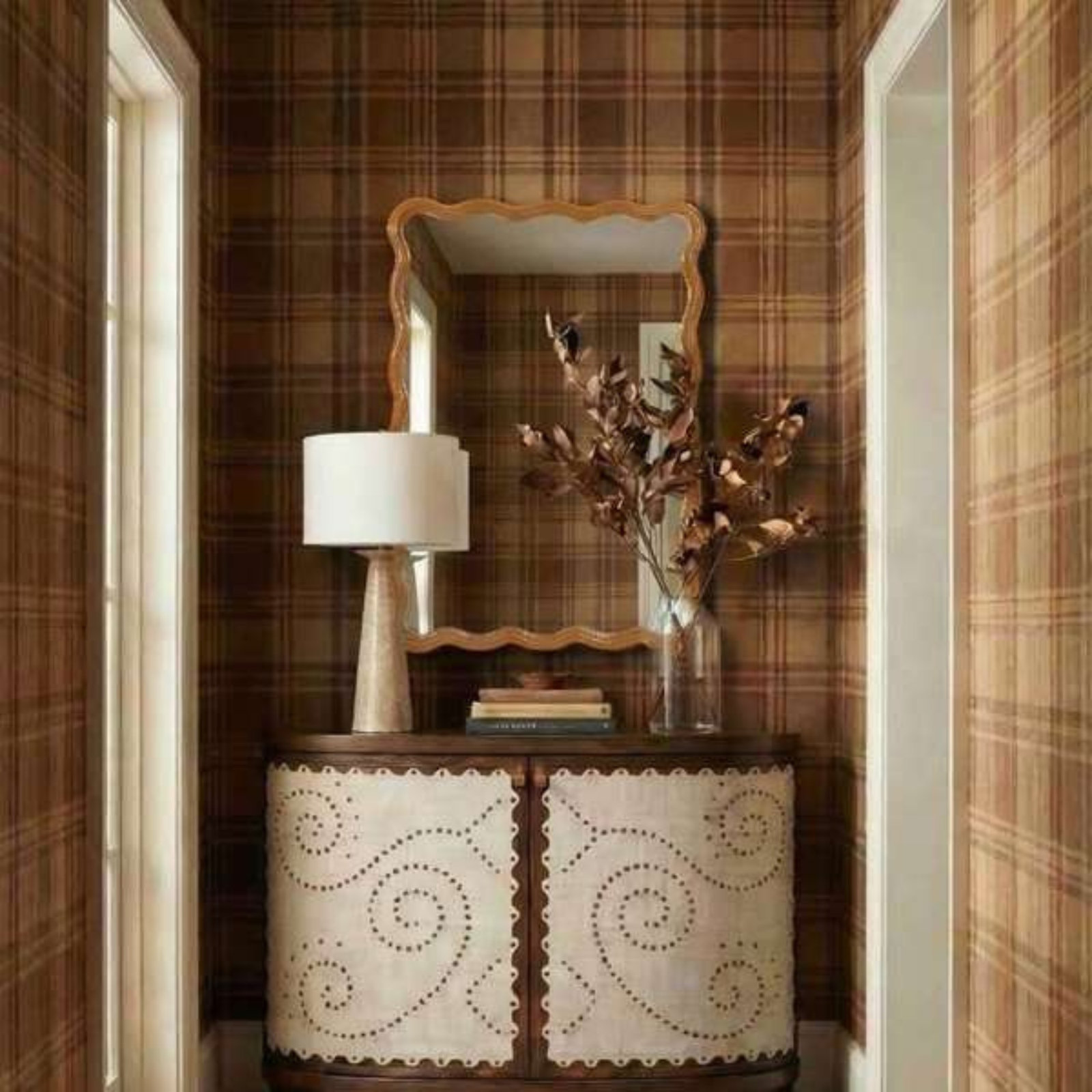 Allurine 24" Accent Mirror, Caramel