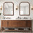 Ancalin Solid Wood Arched Wall Mirror-1845612158-1878162617