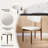Mid-Century Modern Wood Dining Chairs, Upholstered PU Leather Wood Dining Chair Side Chair, Fully Assembled-1474336970