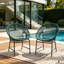 Ensemble de chaises de patio en osier-129028108