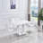 Knupp Butterfly Leaf Pedestal Dining Table,Extendable dining table with Butterfly Leaf