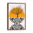 Classic Brown Wood Floater Framed