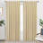 Kassia Pinch Pleated Faux Linen Textured Blackout Thermal Insulated Curtains-454025229-458564959