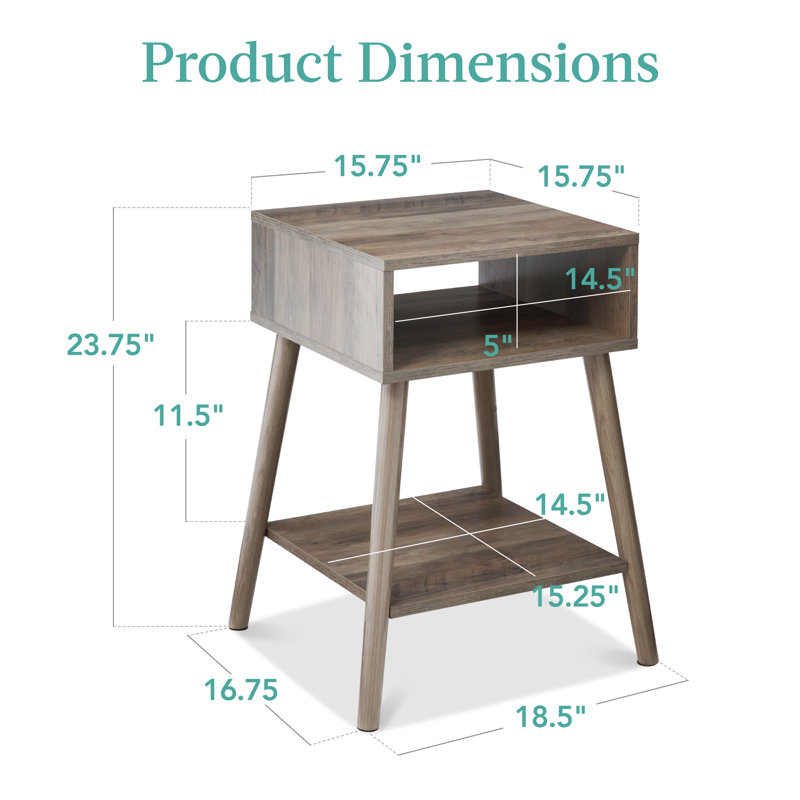 Table de bout Horlacher, Chêne gris