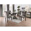 Ensemble de 2 chaises d'appoint rembourrées à dossier en tissu d'ameublement-955584635