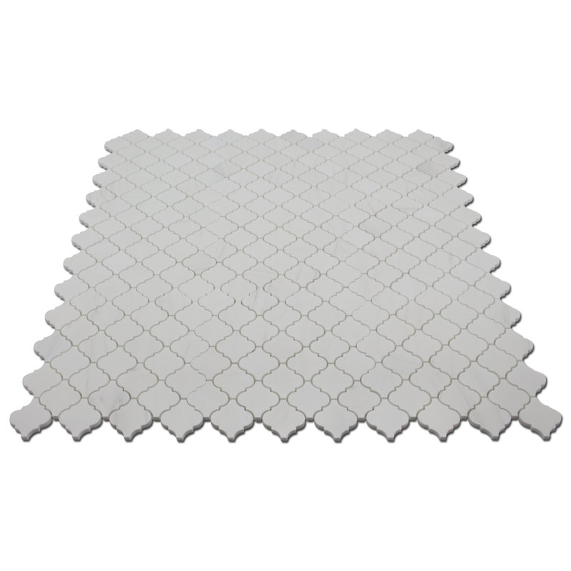 Arabesque 12" x 12" Marble Mosaic Wall Tile