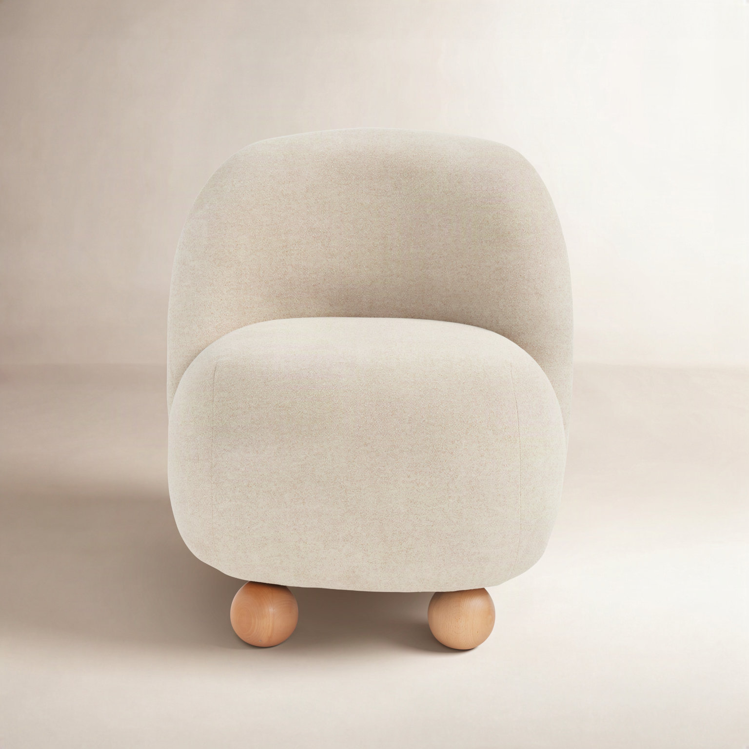 Lounge Chair, Driftwood Taupe Textured Chenille