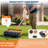 Heavy Duty Rolling Lawn Aerator with 52 Spikes & 15" Wide Roller | Telescopic Adjustable Handle for Large Area Soil Venting & Comfortable Operation