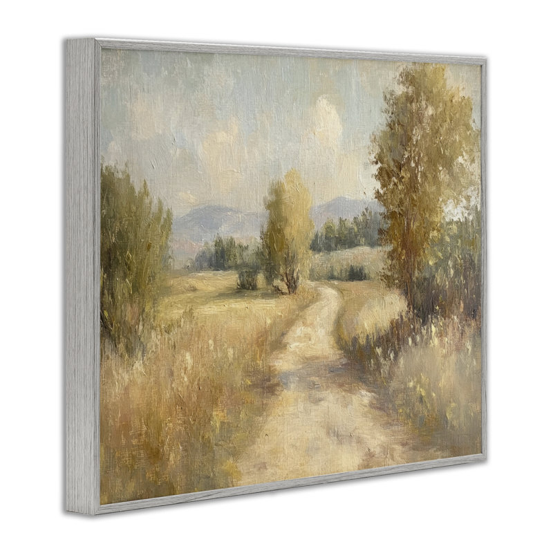 Estampe numérique Gravel Road, dessin de Petal Prints Design, H 11 po x l 14 po, Estampe numérique Farmhouse