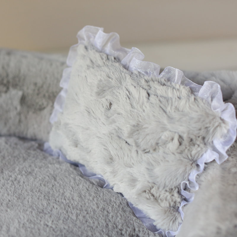 Traversin Josia Divine Dog, Gris colombe
