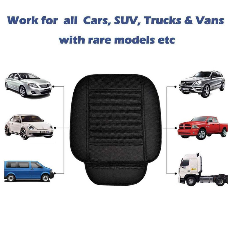 PU Leather Front Seat Cover for Cars,  Set of 2 Front Car Seat Covers Full Wrap for SUV & Truck with Storage Pockets Universal
