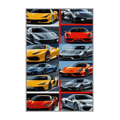 Machine Washable Transportation Gray Area Rug