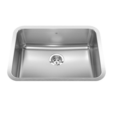24.75'' L Single Bowl Stainless Steel Kitchen Sink