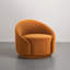 Fauteuil demi-tonneau pivotant rembourré Aunna-198877770