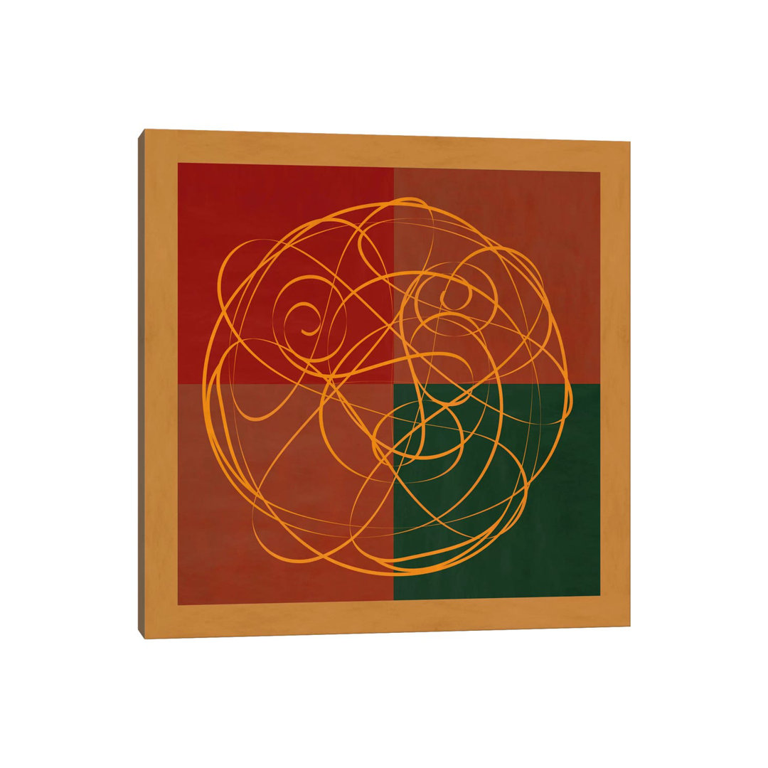 Indian Symbolism Luck And Prosperity by 5by5collective - Wrapped Canvas Print