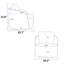 Fauteuil demi-tonneau pivotant rembourré de 30,3 po de largeur et fauteuil simple d'appoint rond confortable-695870490
