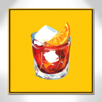 Negroni Sunshine - reproduction carrée par Straker