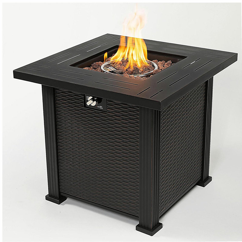 28-inch square fire pit table