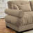 Sectional Sofas, Modular Velvet L-Shaped Couch with Movable Ottoman &amp; Bolstered Armrests for Living Room | Camel Velvet-1419297505