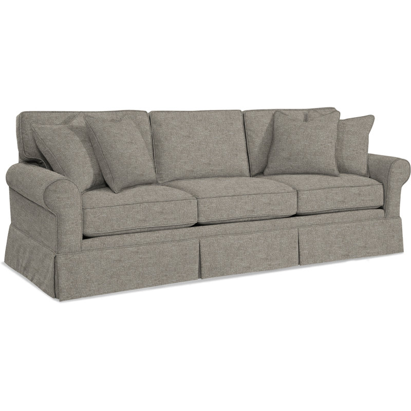 Benton 98'' Skirted Sofa, Basic Gray
