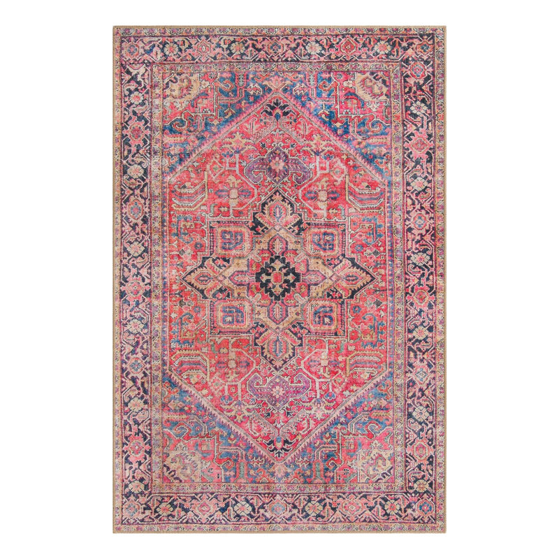 Prague Chenille Oriental Indoor Rug, Rectangle 4'1" x 6'1"