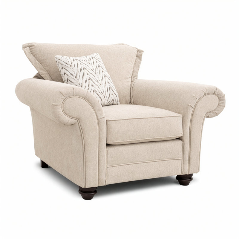 Dalton Textured Weave Armchair, Silver