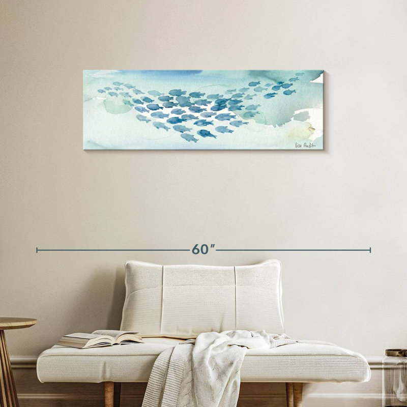 Underwater Sea Life I, reproduction sur toile, H 42 po x l 14 po x P 1,25 po