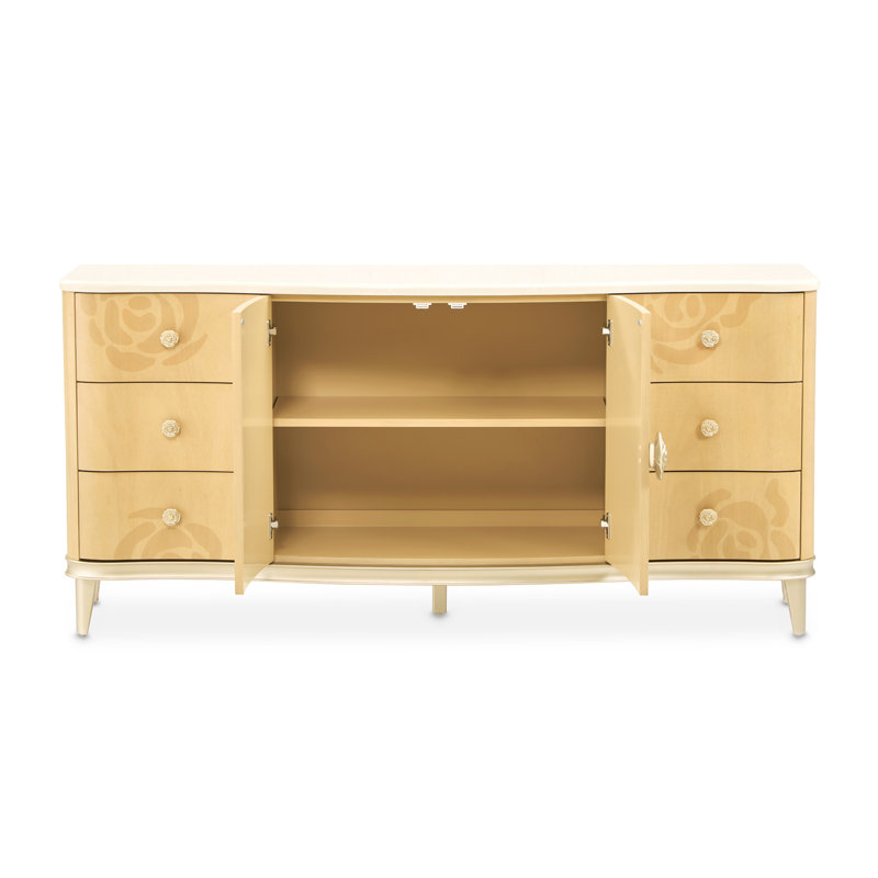 Camellia Field Caramel 6 - Drawer Dresser