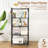 Aleandra 27.95'' W Steel Shelving Unit with Wheels-1944285744