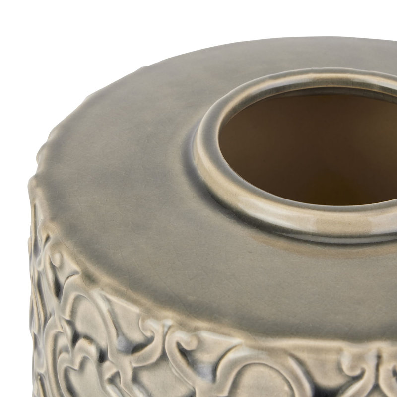 Quidnet Ceramic / Porcelain Decorative Urns & Jars, 20cm H x 20cm W x 20cm D