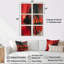 Ensemble de 6 décorations murales Red Power-1801445914-1801445915