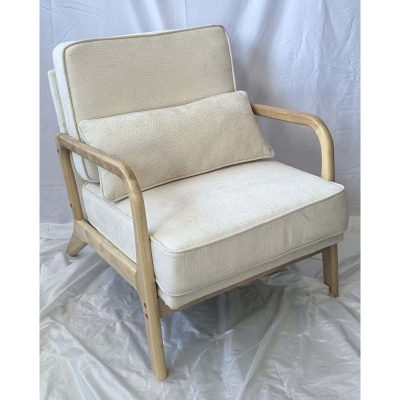Fauteuil d'appoint confortable, Beige
