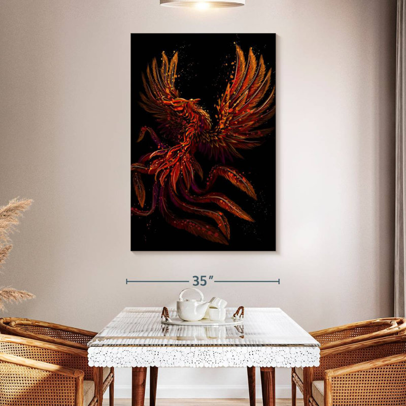 Brampt Mystical Phoenix, 24" H x 16" W