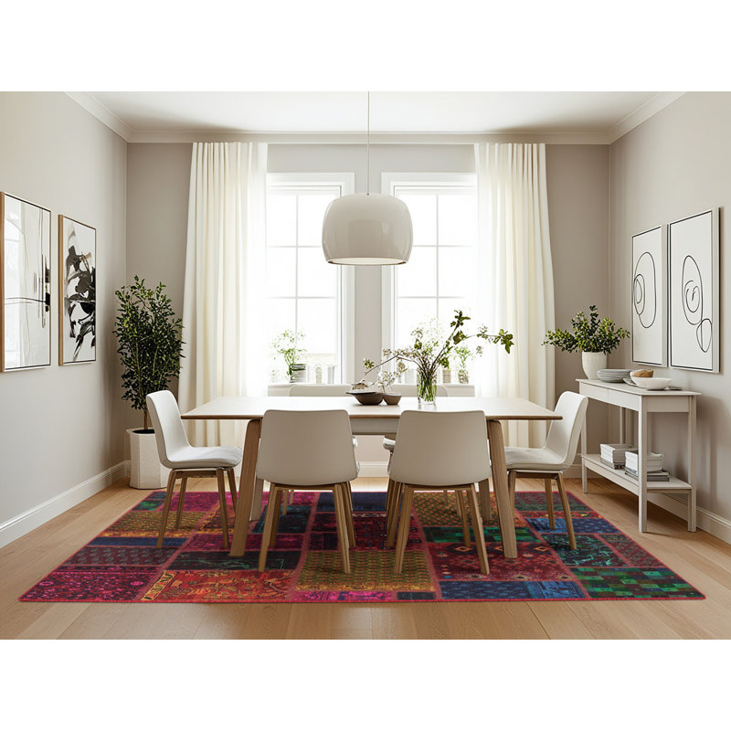 Abstract Indoor Rug, Rectangle 7' x 10'