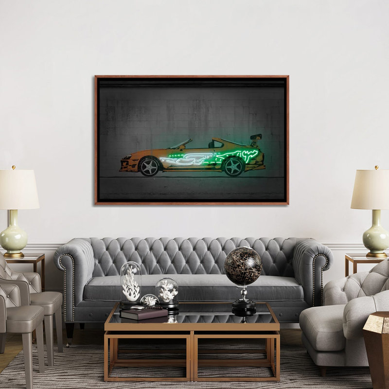 « Supra » par octave Mielu-impression d’art graphique, Pas de tapis, H 40 po x l 60 po x 1,5 po, Cadre bois classique