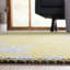 Tapis géométrique en laine / viscose / coton noué à la main Sabeena-220357040